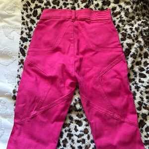 Revice pink denim flare jeans size 24 never worn brand new with tags